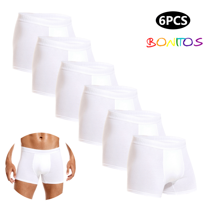 6pcs White Men Panties Cotton  - огляд і ціна Multi Pack Underwear