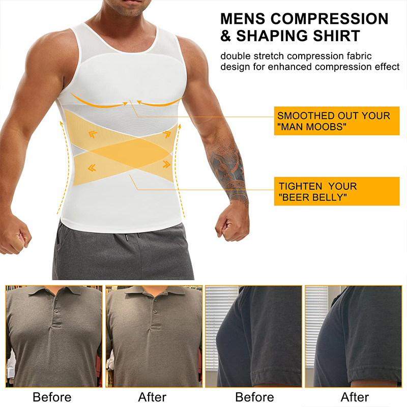 Compression Shirt for Men Slim - огляд і ціна Sleeveless Undershirt