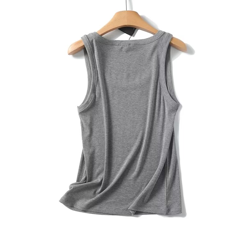 Maxdutti Solid Slim Fit Summer - огляд і ціна Tank Top Ribbed