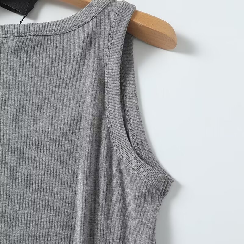 Maxdutti Solid Slim Fit Summer - огляд і ціна Tank Top Ribbed